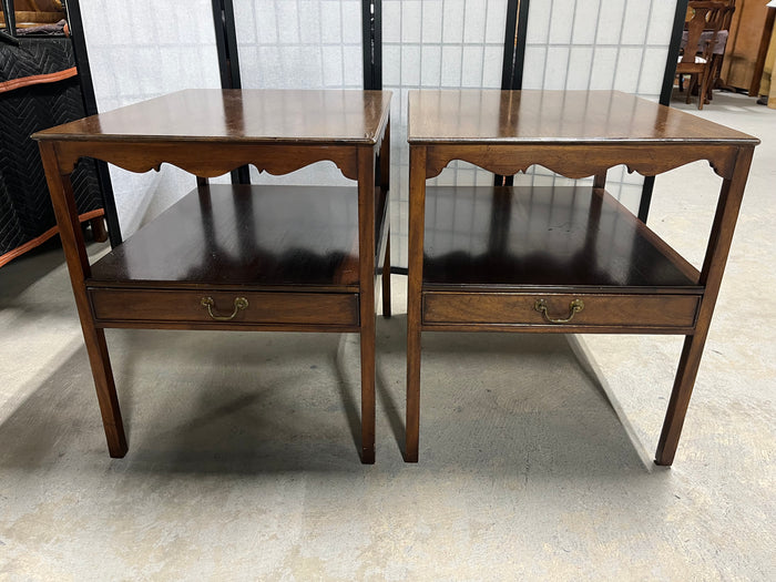Wright Table Co. Pair of End Tables