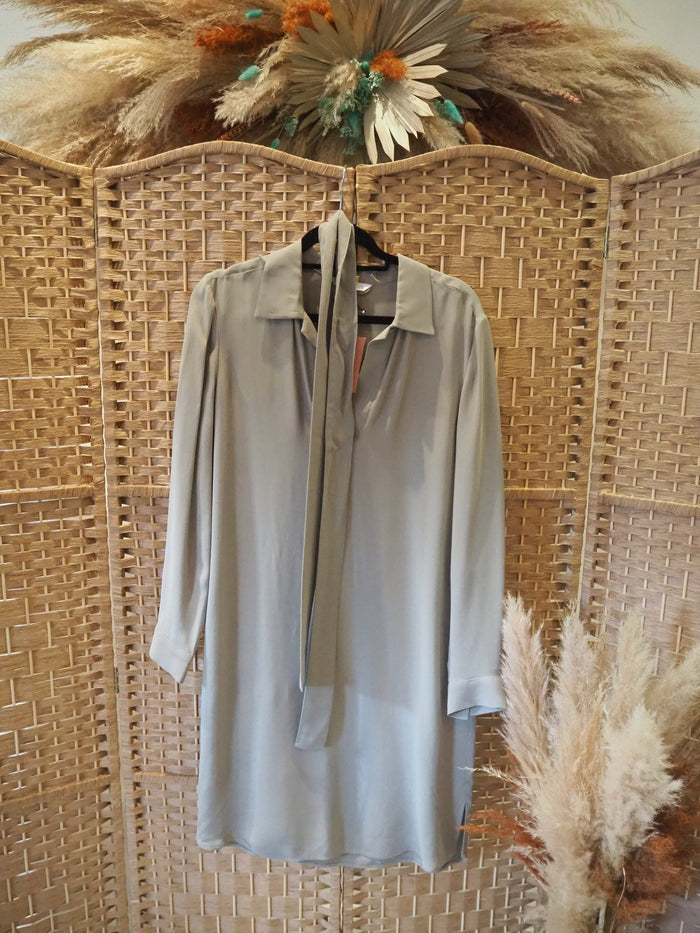Yaya Khaki Shirt Dress 10