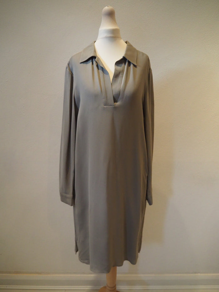 Yaya Khaki Shirt Dress 10