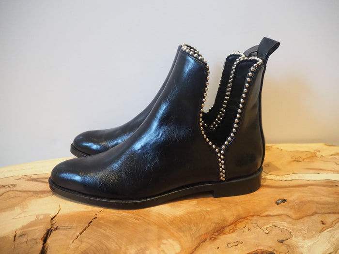 Zara Black Stud ankle boots 4
