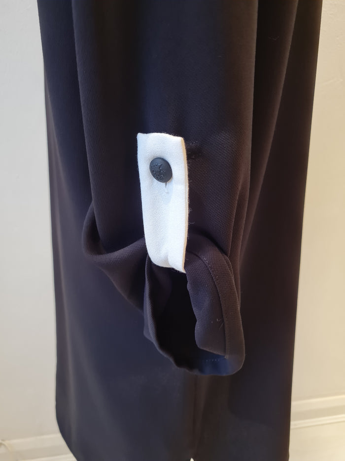 Zara Black/Wht Trim Dress Size S