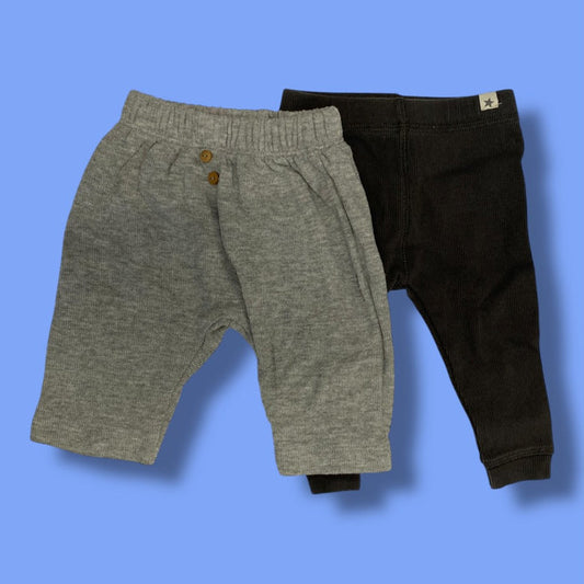 zara set of 2 pants both fit 3-6m