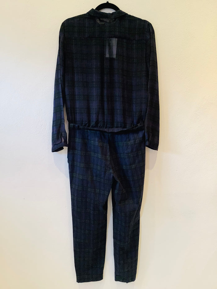 Zara Tartan Jumpsuit Small