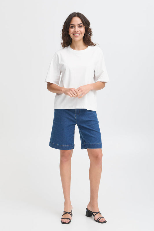 Zashoulder T-shirt wit
