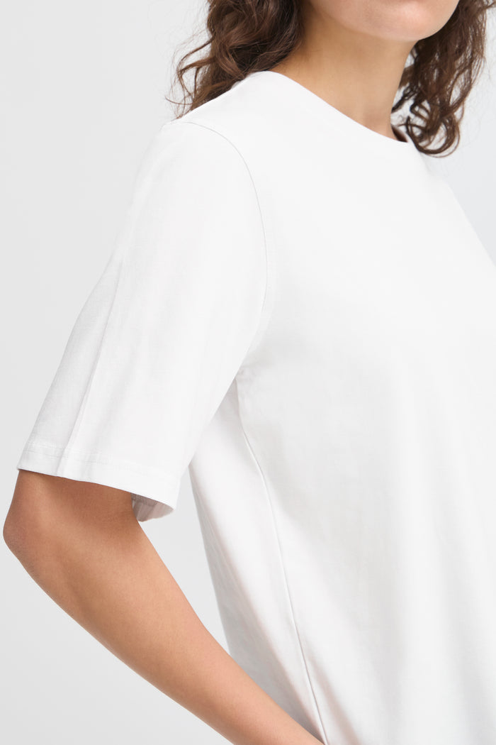 Zashoulder T-shirt wit