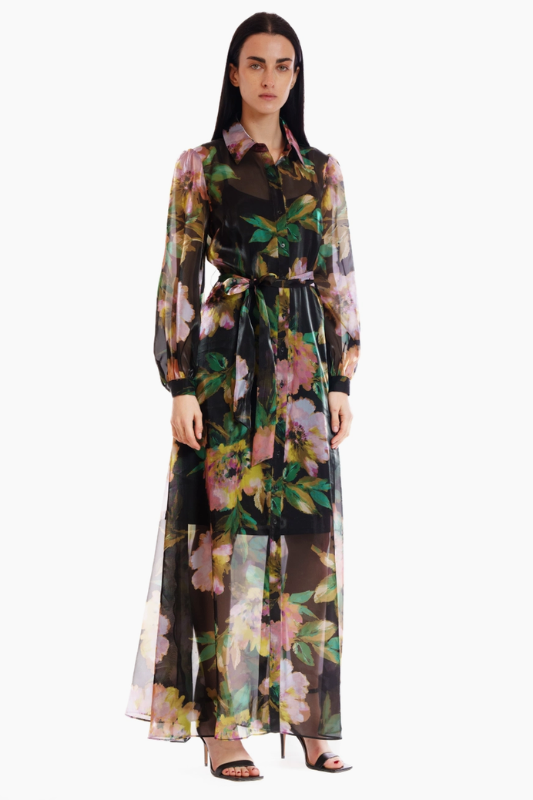 Zinnia Floral Shirtdress