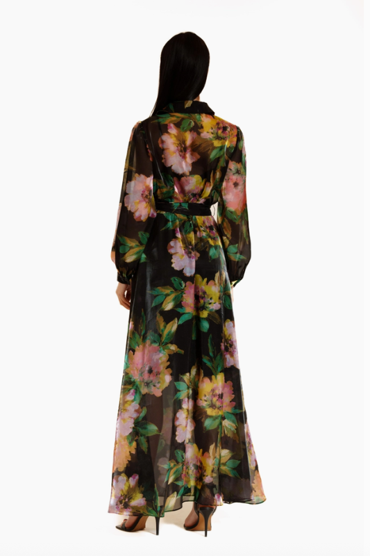 Zinnia Floral Shirtdress