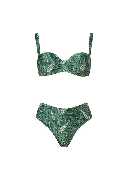 Bikini Stefania Frangista Zoey Cup Bikini Paisley Green Apoella